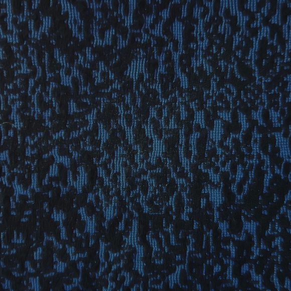 ⭐️Leota Stretch Jacquard-Jersey & Velvet Office Dinner Party Dark Blue Dress - Picture 2 of 12